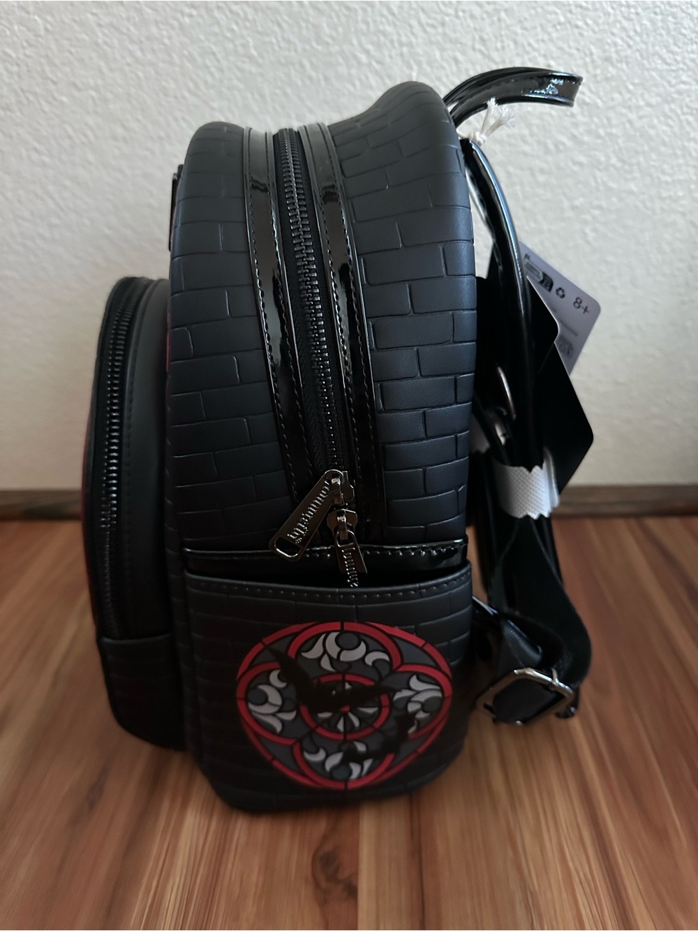NWT Loungefly Universal Munsters Dracula Stained Glass Mini Backpack - Picture 4 of 5
